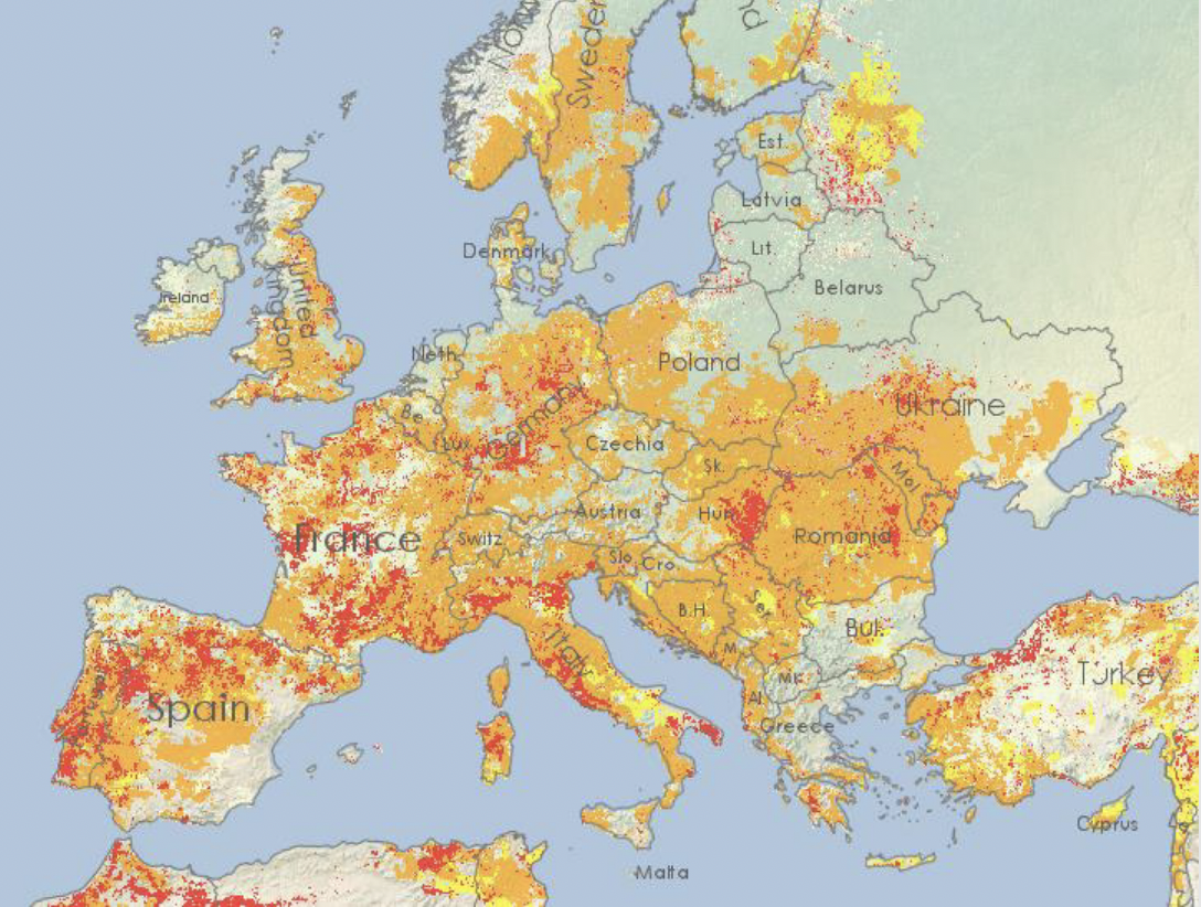 Italia sulla mappa del mondo - Italia posizione sulla mappa del