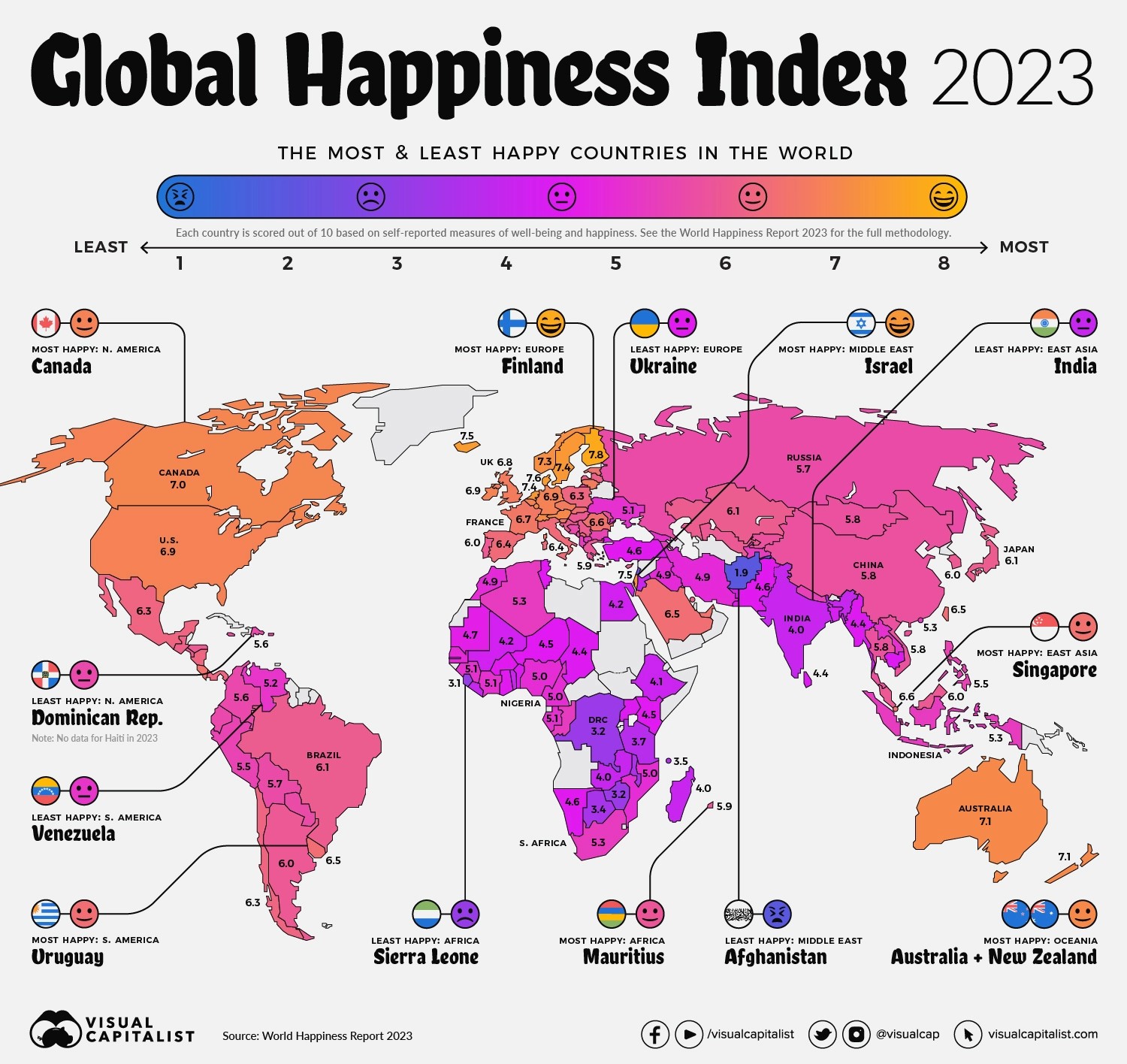 La Finlandia è di nuovo in cima alla classifica dei “paesi più felici del  mondo” - Info Data